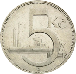 5 koruna 1938