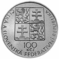 100 Kčs Sté výročí narození Bohuslava Martinů - 1990