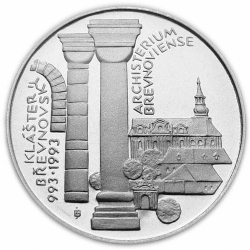 100 Kčs Tisíci  výročí založení Břevnovského kláštera v Praze - 1993