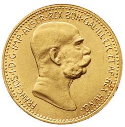 10 koruna 1908 - pamětní na 60 let vlády