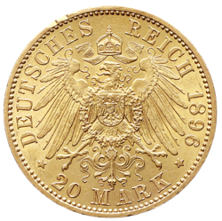 20 Mark 1896 A - Wilhelm II. 