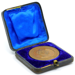 Bronzová medaile Náhrada státu za hospodářské zásluhy 40 mm. - původní etue