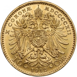 10 koruna 1912 (3,38 g./Zlato 900/1000)