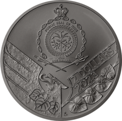Stříbrná uncová investiční mince Český lev 2023 ruthenium selektivní pokovení Au. VÝROĆÍ (31,1 g./Stříbro 999/1000)