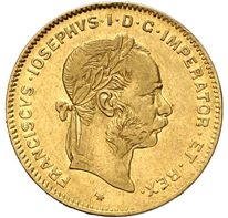 4 zlatník / 10 frank 1883