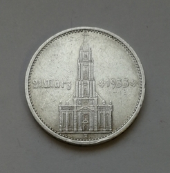 5 Reichsmark 1934 D (Říšská 5 marka) 5MKD 
