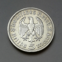 5 Reichsmark 1936 D (Říšská 5 marka) h36d01