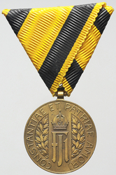 Čestná medaile za mnohaleté členství v domobraneckých sborech, medaile za 25 let, bronz