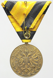 Čestná medaile za mnohaleté členství v domobraneckých sborech, medaile za 25 let, bronz