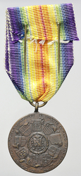 Mezispojenecká medaile za vítězství Belgie, bronz