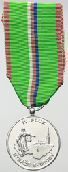 Pamětní medaile IV. pluku "stráže svobody", stříbrná