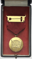 Pamětní medaile k 50. výročí založení KSČ, bronz zlacený, etue