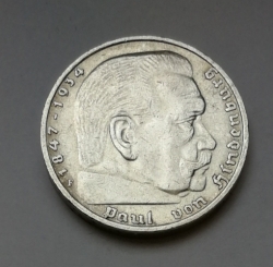 5 Reichsmark 1936 F (Říšská 5 marka) h36f01