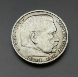 5 Reichsmark 1936 J (Říšská 5 marka) hs36j01