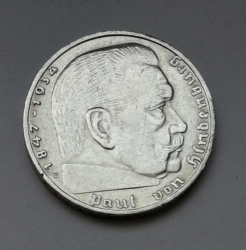 2 Reichsmark 1938 E (Říšská 2 marka) hs38e01    
