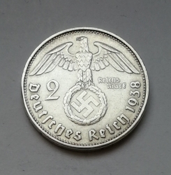 2 Reichsmark 1938 B (Říšská 2 marka) hs38b01  