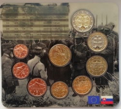 Sada oběžných mincí 2018 Výročí vzniku Československa
