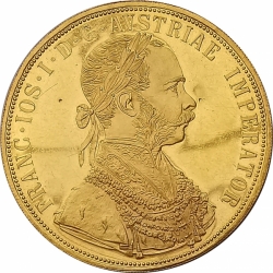 4 dukát 1915 (13,96 g./Zlato 986/1000)