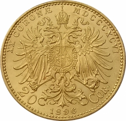 20 koruna 1896