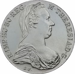 Levántský Tolar 1780 - Marie Terezie  (28,07 g./Stříbro 833/1000)