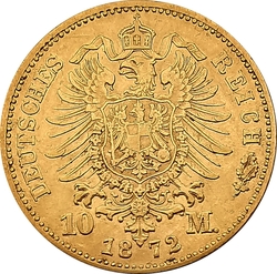10 Mark 1872 D - Ludwig II.