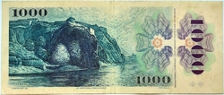 1000 Kčs 1993 - Kolek lepený  