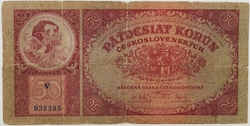 50 Kč 1929 (chybotisk "OKTOBRA" bez čárky !)