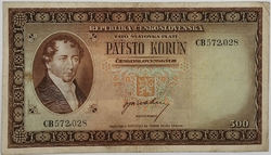 500 Kčs 1945