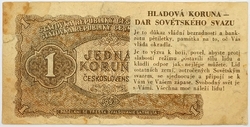 1 Kčs 1953 - hladová koruna - leták politické propagandy