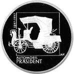 100. výročí výroby prvního osobního automobilu ve Střední Evropě "Präsident" PROOF