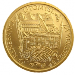 Zámek v Litomyšli 2002 PROOF (6,22 g./Zlato 999,9/1000)