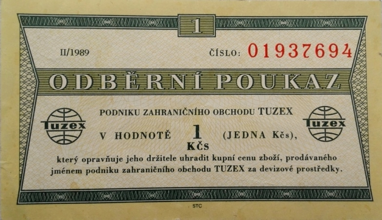 Tuzex, Darex poukázky (1957-1989)