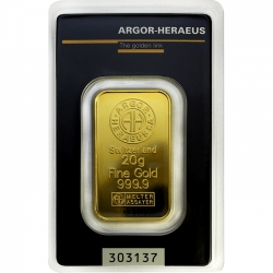 Argor Heraeus (20 g./Zlato 999,9/1000)