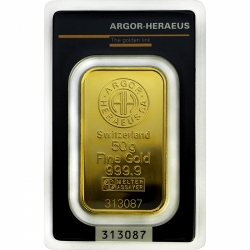 Argor Heraeus (50 g./Zlato 999,9/1000)