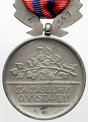 Medaile Za zásluhy o výstavbu, stříbro, originální etue