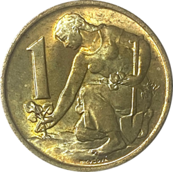 1 koruna 1958