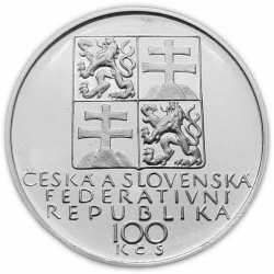 100 Kčs Stopadesáté výročí narození Antonína Dvořáka - 1991
