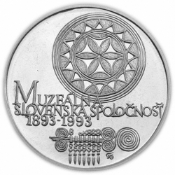 100 Kčs Sté výročí založení Muzeální slovenské společnosti - 1993