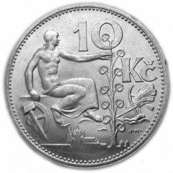 10 Kč Desetikoruna - 1930