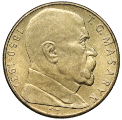 10 koruna 1990 T.G. Masaryk varianta E.