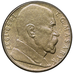 10 koruna 1990 T.G. Masaryk varianta A.