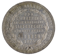 Zlatník - pamětní tzv. příbramský 1875