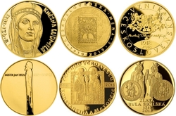 Sada mimořádné zlaté mince 2012 - 2021 Proof (186,6 g./Zlato 999,9/1000)