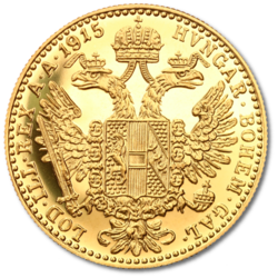 Dukát 1915 (3,49 g./Zlato 986/1000)