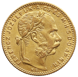 8 zlatník / 20 frank 1889 KB