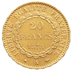 20 Frank 1878 A
