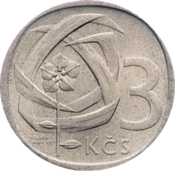 3 koruna 1965