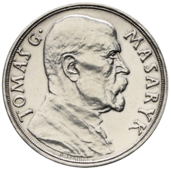 Stříbrná medaile k 85. narozeninám T.G.Masaryka 1935 - 32 mm.