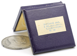 Stříbrná medaile k 85. narozeninám T.G.Masaryka 1935 - 60 mm., původní etue