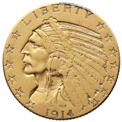 USA - 5 Dollar 1914 Indian Head 